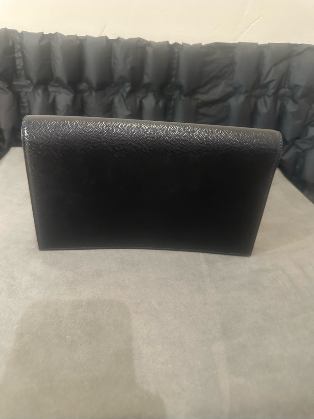 Saint Laurent Black Leather Clutch - Picture 2 of 6